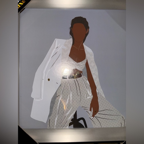 “Photo Op L V Ready” Plexiglass Wall Art Decor New